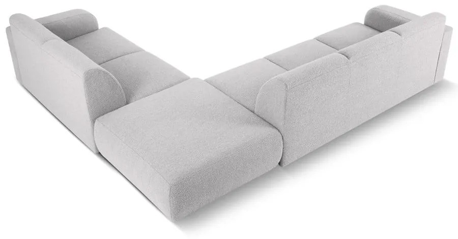 Világosszürke buklé sarokkanapé (jobb oldali) Molino – Micadoni Home