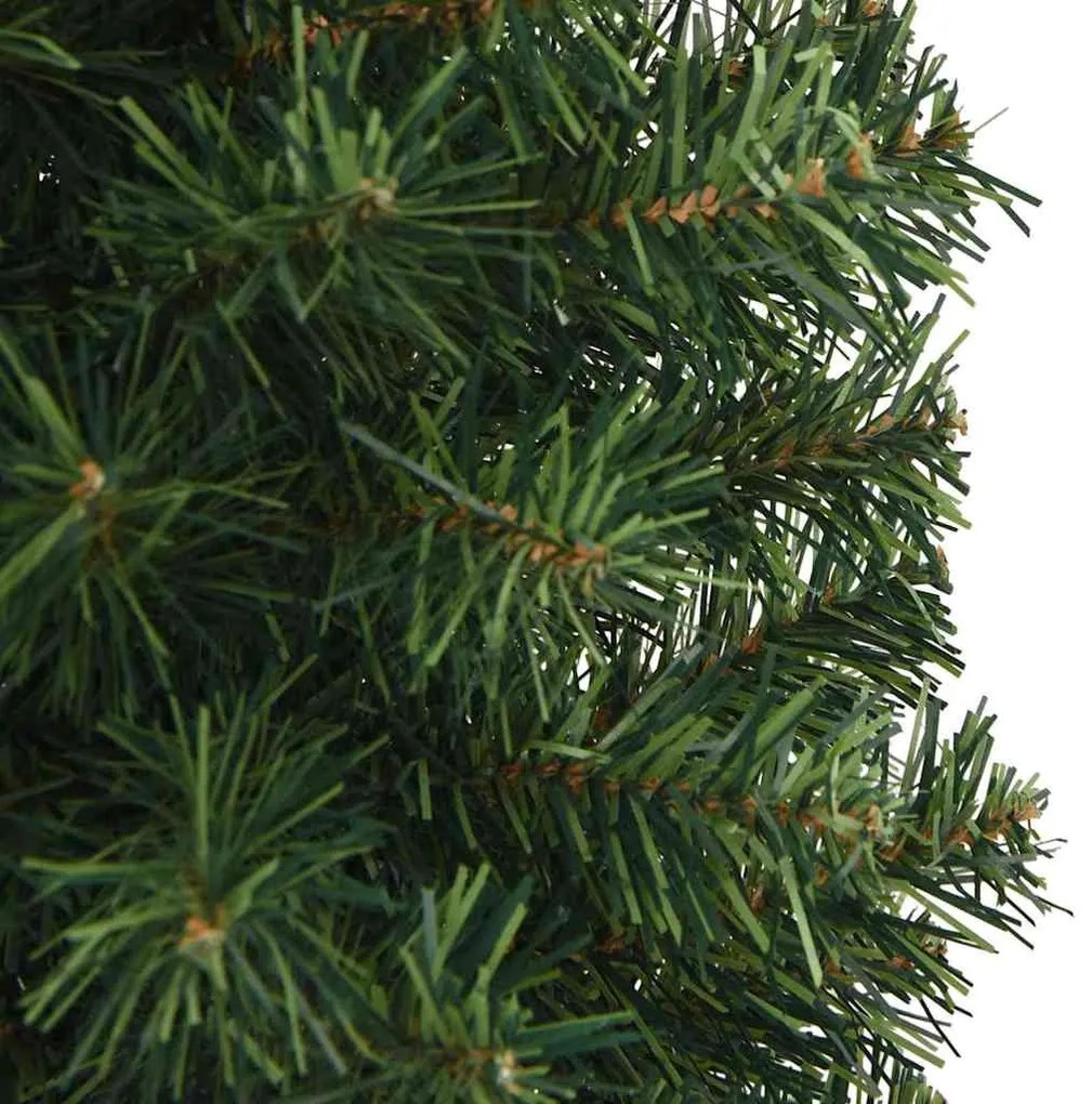 Mű karácsonyfa 150 LED-del Zöld 150 cm PVC, acél és műanyag