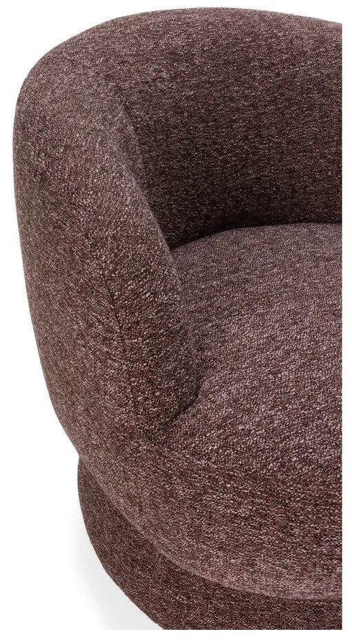 Lila-barna forgó fotel Dali – MOME