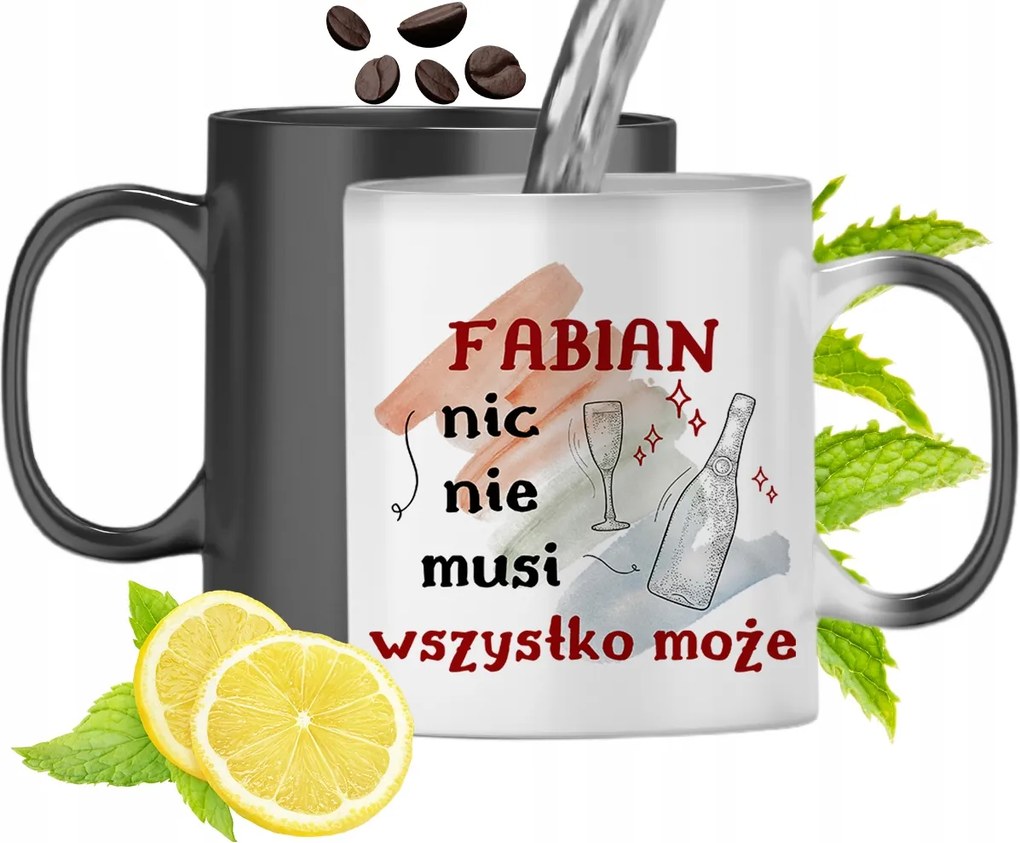 Mágikus Bögre Fábiánoknak Színváltós Nyomtatott Fotóval