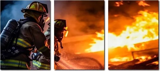 Tűzoltó falikép Ultrakönnyű tűzoltó 40x90 cm