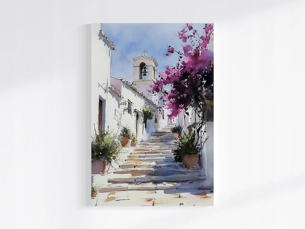 Vászonkép Canvas Város Dél Utca Lépcsők Nyár 80x120