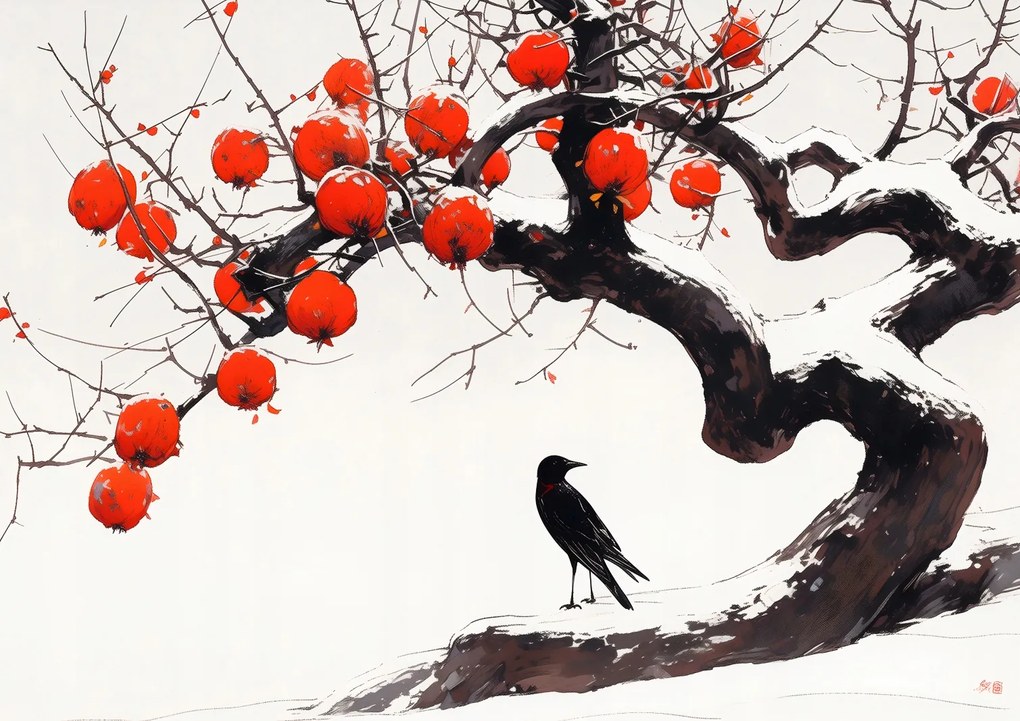 Poszter 29,7x21cm Holló a fánál