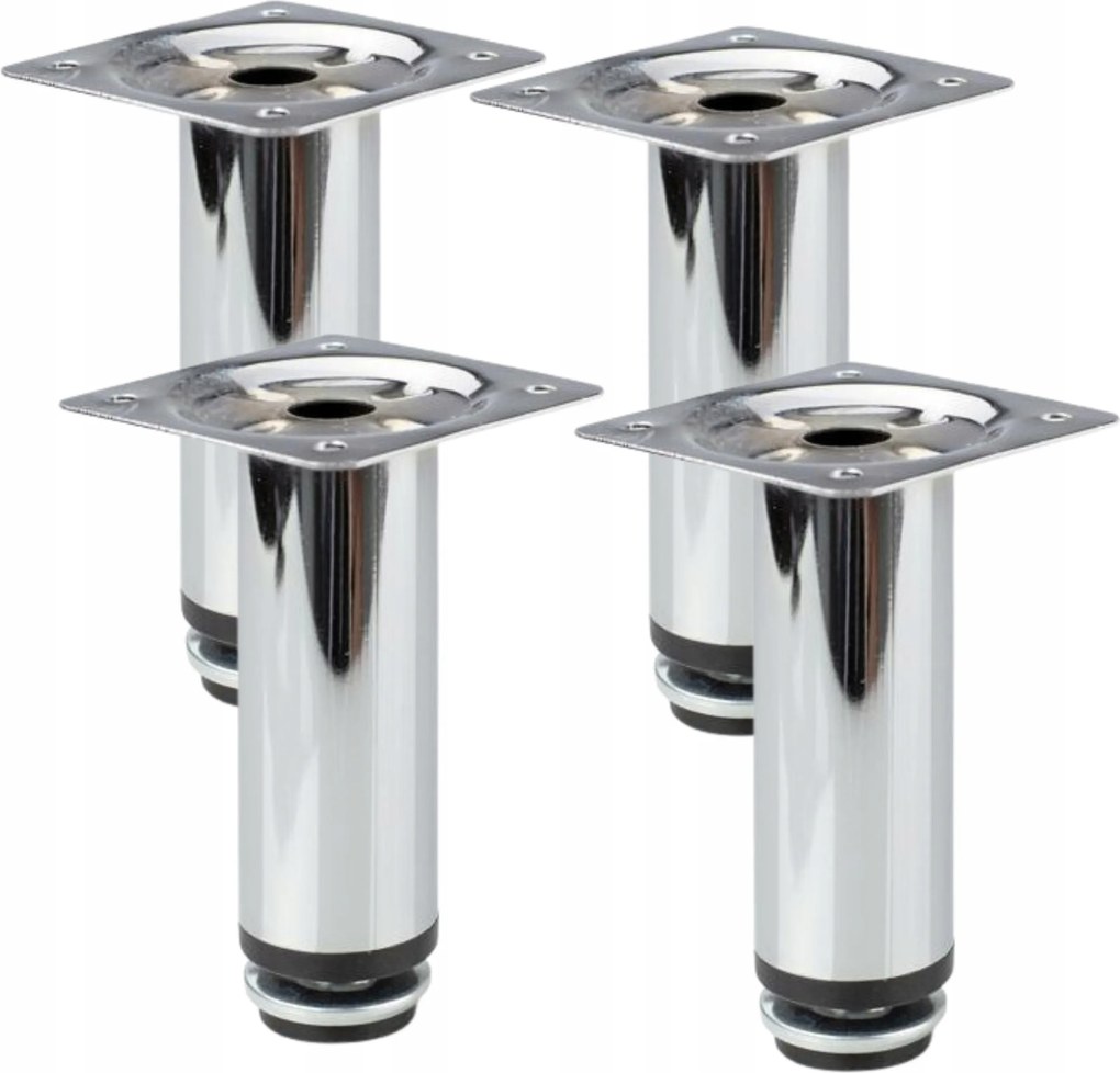 Bútorlábak Kerek Állítható ezüst 10 CM Bútor Szekrény Komód