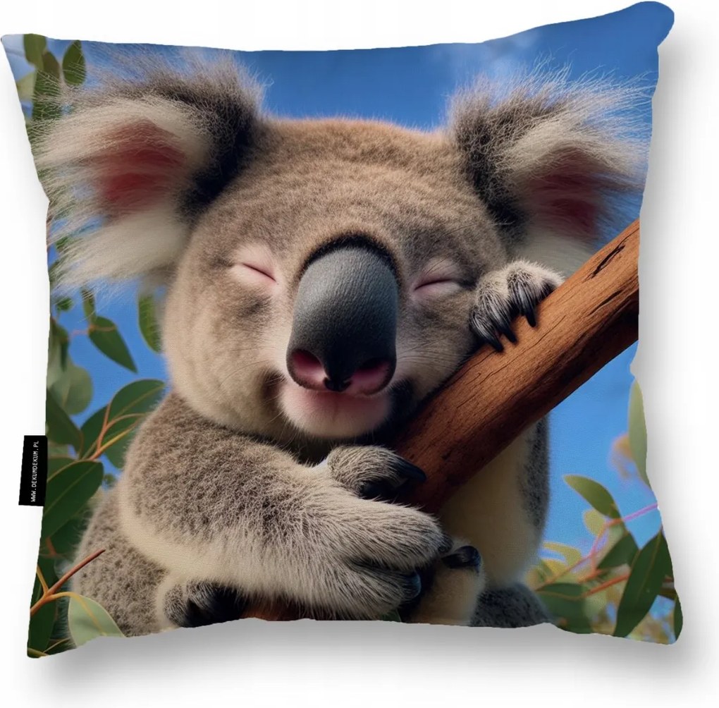Párna 40X40 Koala nagy puha alvó boglárka dekoratív párna