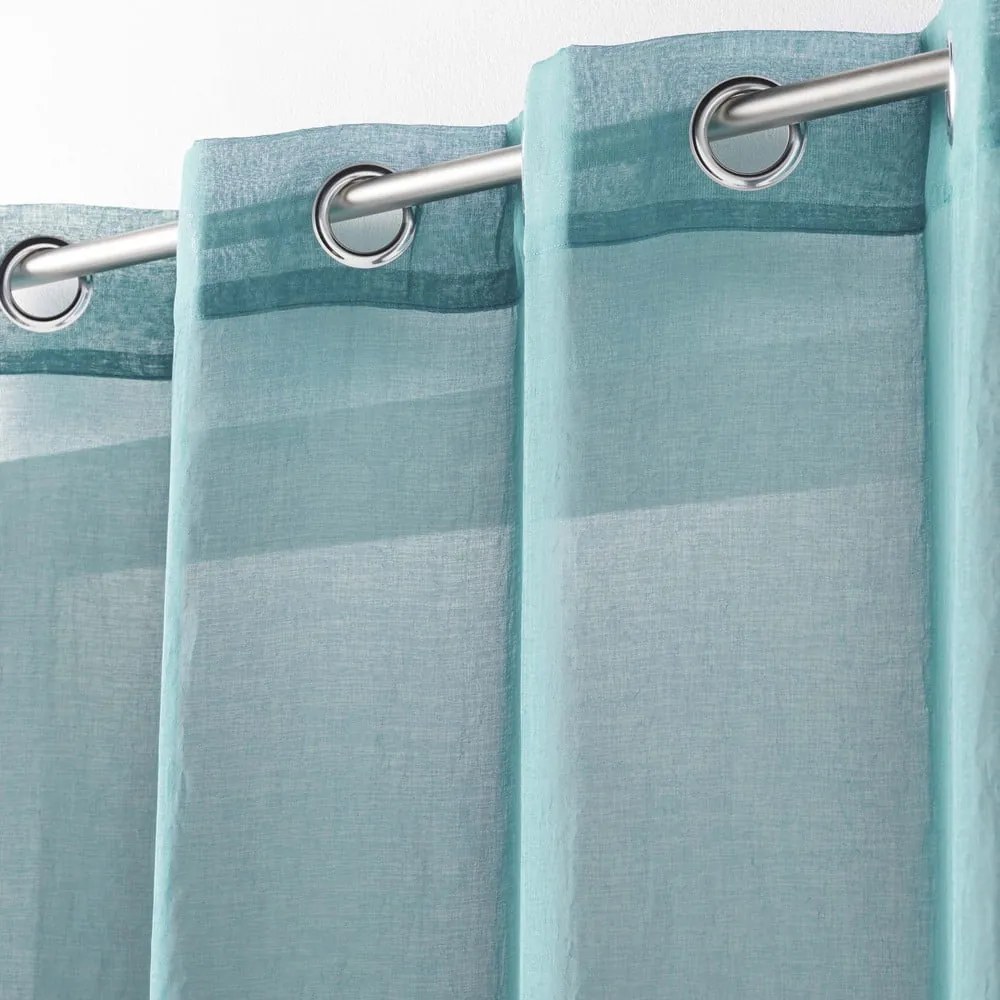 Türkiz fényáteresztő függöny 140x280 cm Telma – douceur d'intérieur