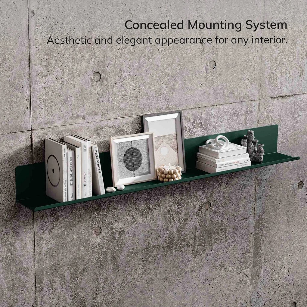 JOANNE fali polc 1200 mm, Modern: palackzöld