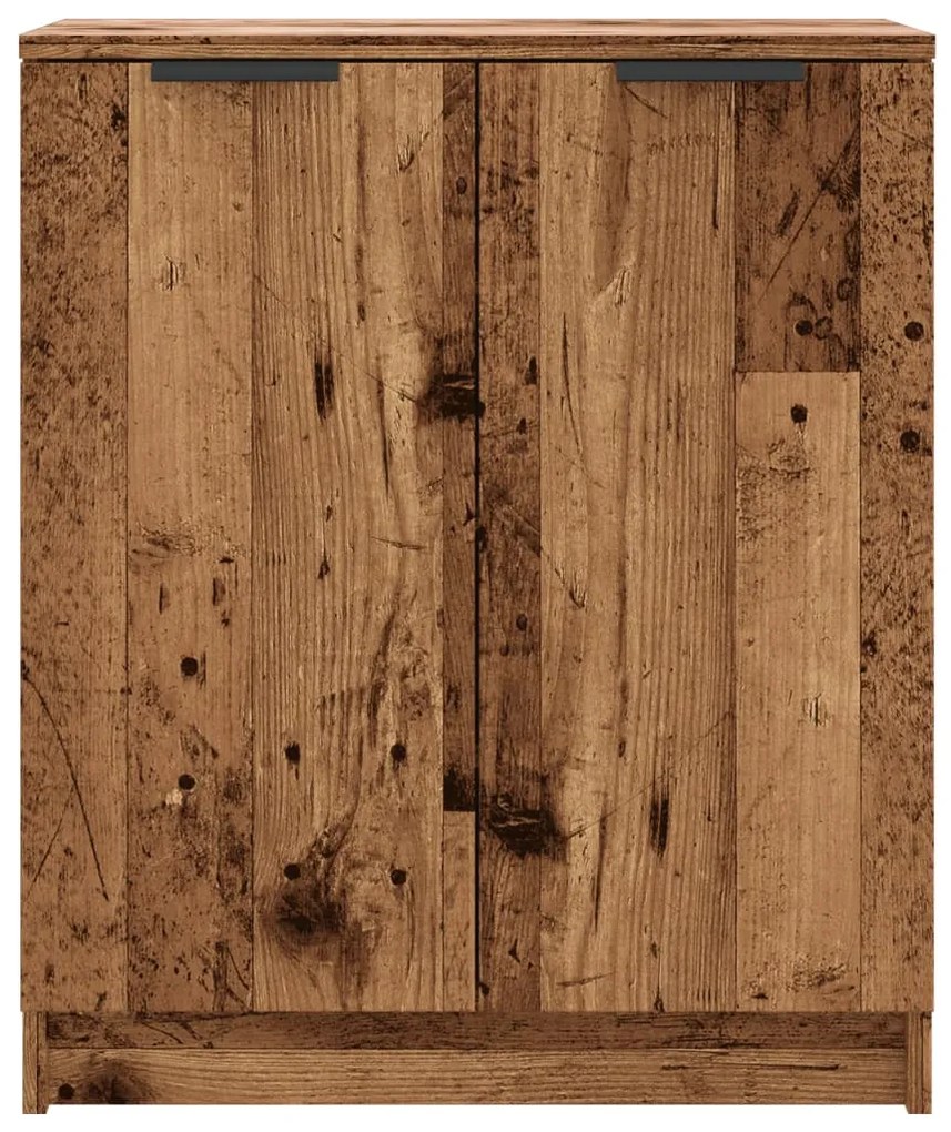 antik fa színű szerelt fa cipőszekrény 59 x 35 x 70 cm
