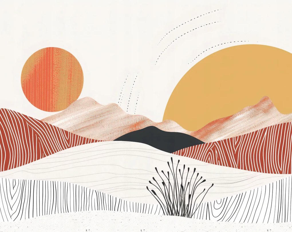 Poszter 76x60,5cm Táncoló Nap