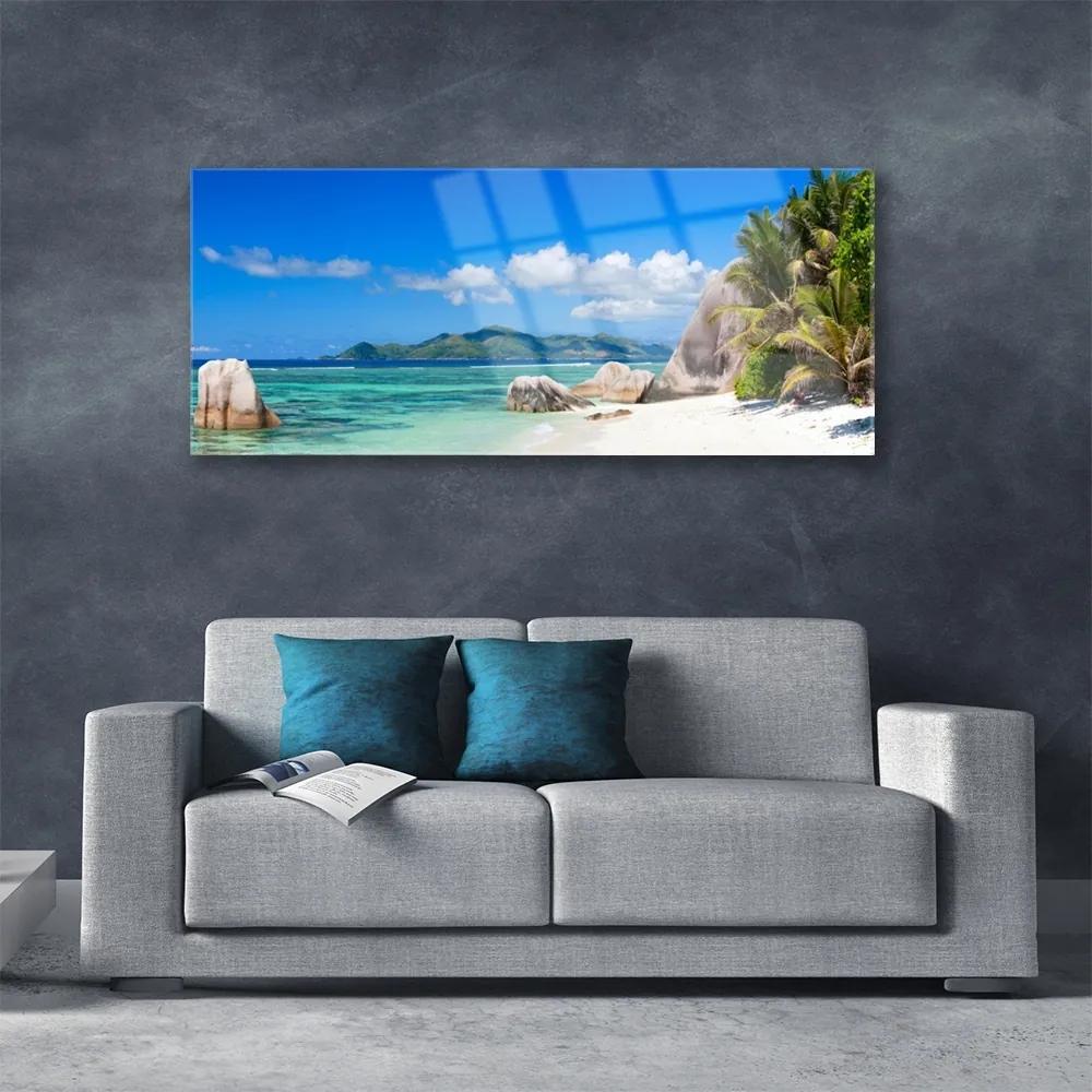 Üvegkép Ocean Beach Landscape 100x50 cm