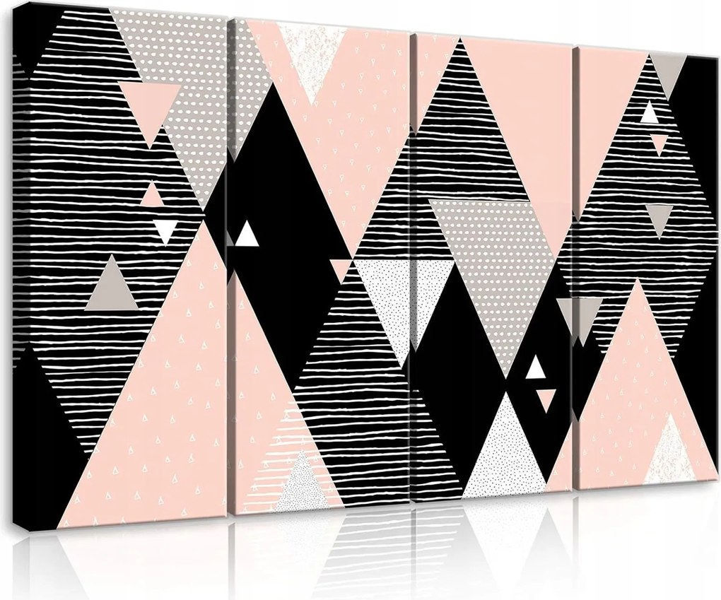 Vászonkép 120x80 Geometria háromszögek vonalak minta absztrakt minimalizmus grafika