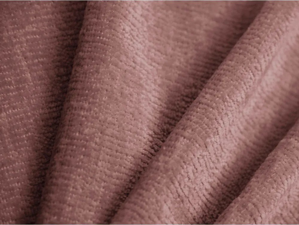 Rózsaszín kárpitozott ágyneműtartós egyszemélyes ágy ágyráccsal 90x200 cm Amy – Micadoni