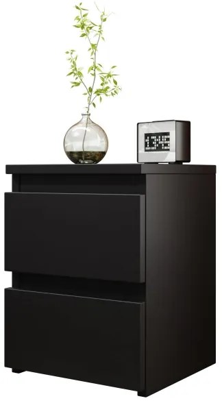 Éjjeliszekrény MALWA 40x40 cm matt fekete