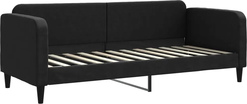 vidaXL fekete szövet kanapéágy 80 x 200 cm