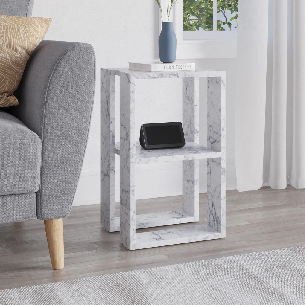 Éjjeliszekrény Lonie - Carrara Marble