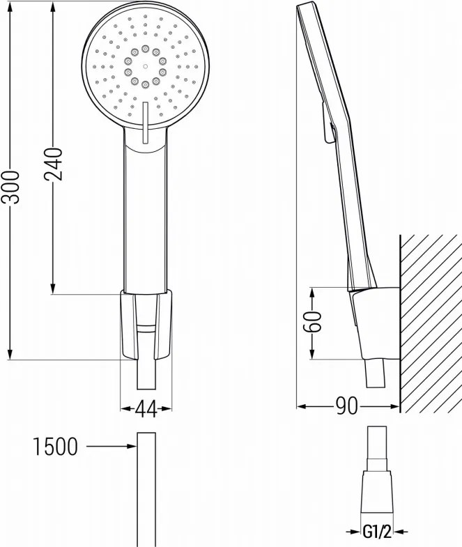 Mexen R-40 pontzuhanykészlet, fehér - 785405052-20