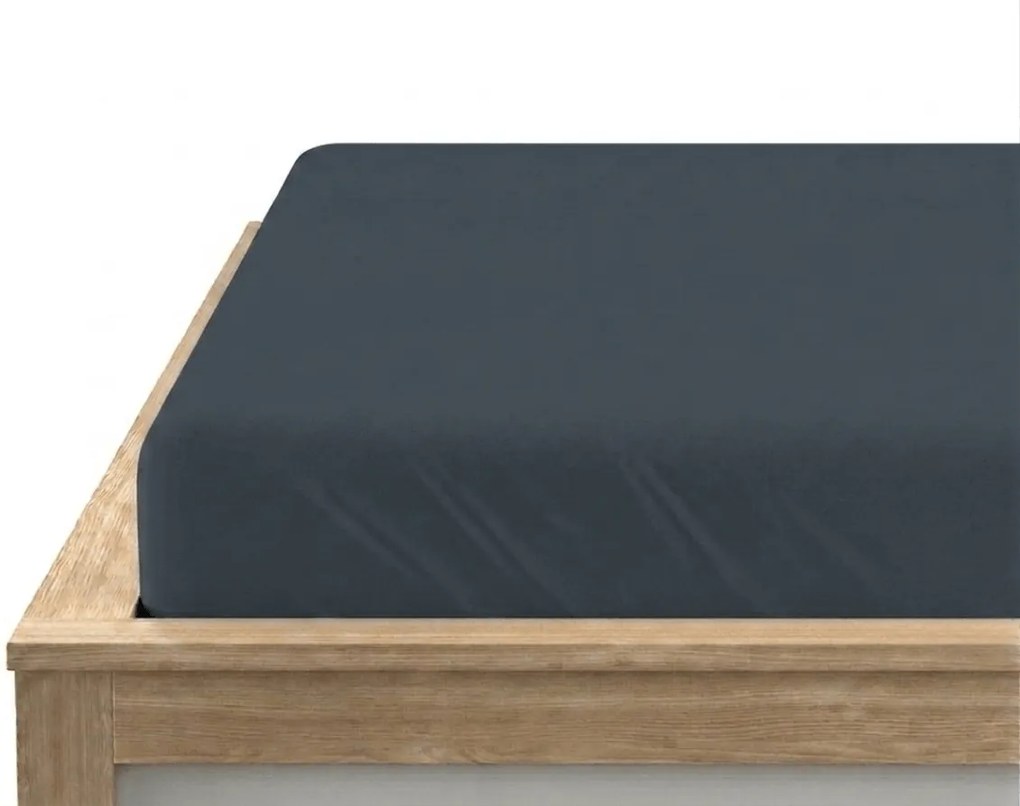 Pamut gumis lepedő STANDARD 90 x 200 cm szürkéskék