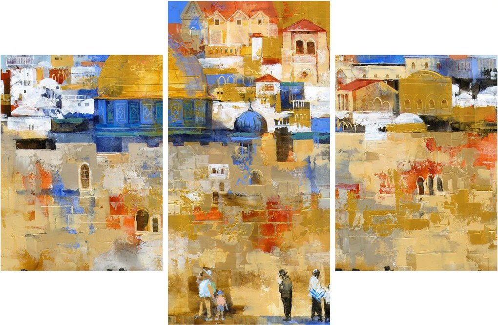Kép - siratófal, Jerusalem, Israel (90x60 cm)