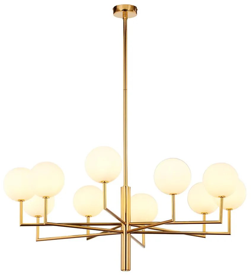 Jupiter 1931 - Csillár rúdon FEME 10xG9/40W/230V sárgaréz