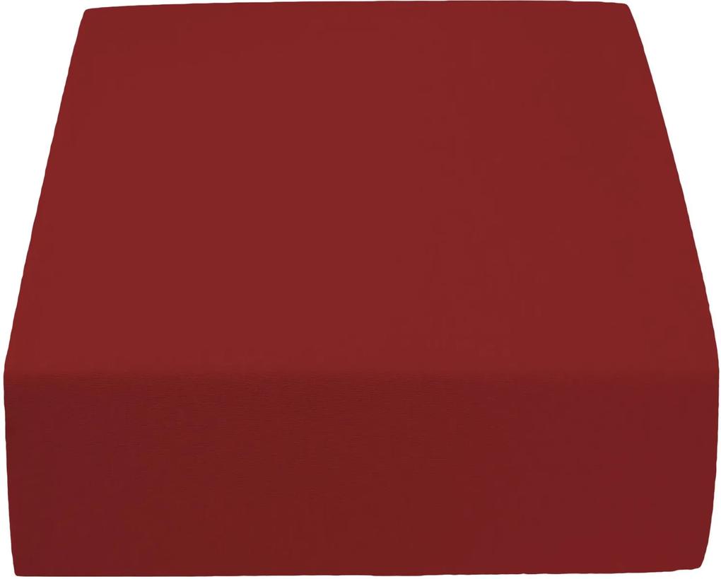 Jersey vörös lepedő kiságyba 60x120 cm