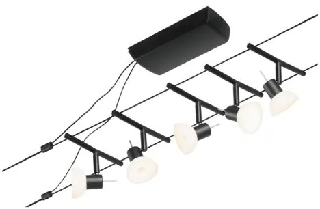 Paulmann 94450 - 5x GU5,3/10W SHEELA spotlámpa, 230V, fekete