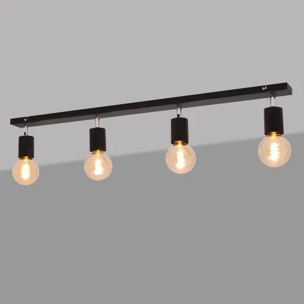 Spotlámpa TUNE 4xE27/20W/230V fekete