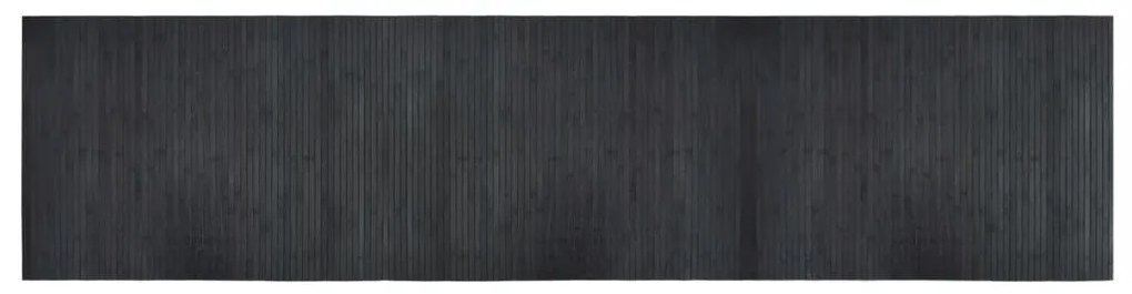 négyszögletű szürke bambusz szőnyeg 70 x 300 cm