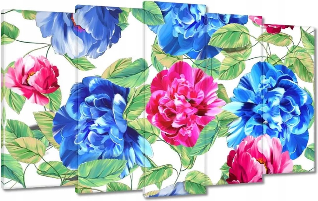 Vászonkép 100x60 Színes virágok Virágok