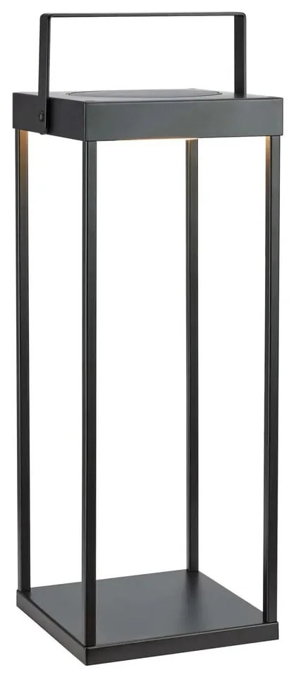 Fekete napelemes-USB kültéri LED lámpás (magasság 53 cm) Pure – Markslöjd