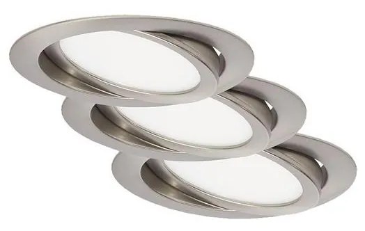 Briloner 7116-432 - KÉSZLET 3x LED Fürdőszobai lámpa FLAT IN LED/9W/230V IP23 7116-432