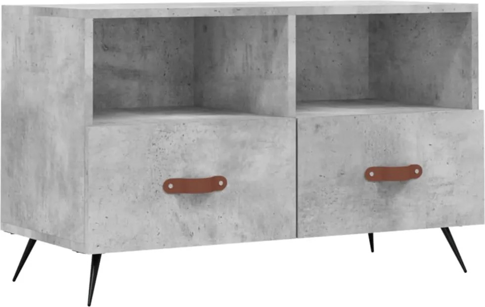 vidaXL betonszürke szerelt fa TV-szekrény 80 x 36 x 50 cm