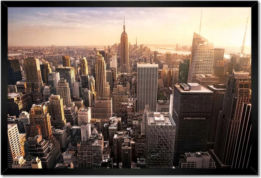Poszterek keretben 60x40 New York felülnézet