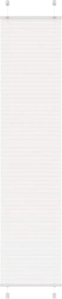 vidaXL pliszírozott redőny Fehér 45x200 cm szövetszélesség 44,4 cm