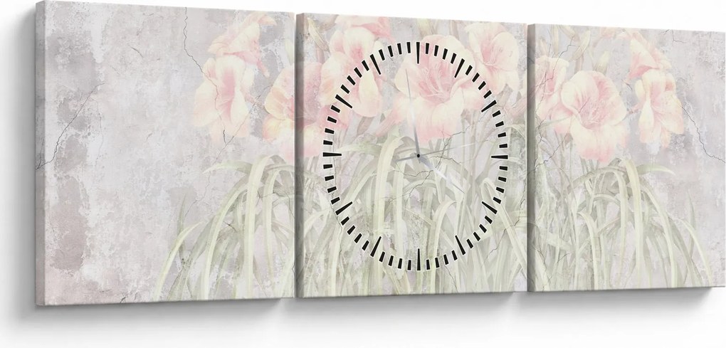 Kép - Liliomok freskója (órával) (90x30 cm)