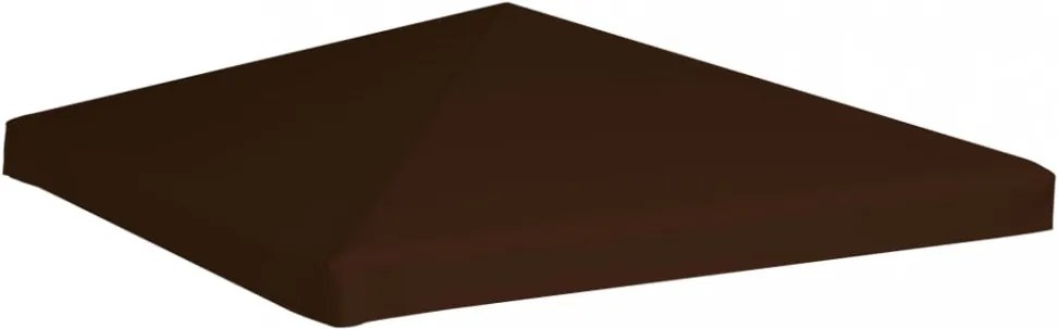 barna pavilon tetőponyva 310 g/m², 3 x 3 m
