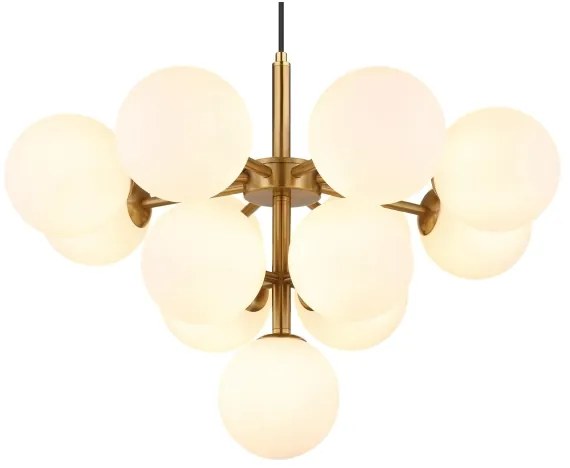 Globo 56143-13G - Csillár zsinóron GRAPPY 13xG9/5W/230V átm. 56 cm arany