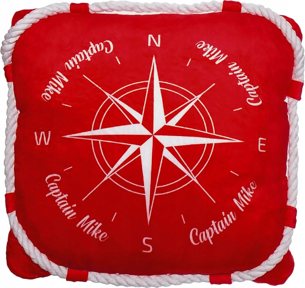 Díszpárna Iránytű tengeri díszpárna 35 cm