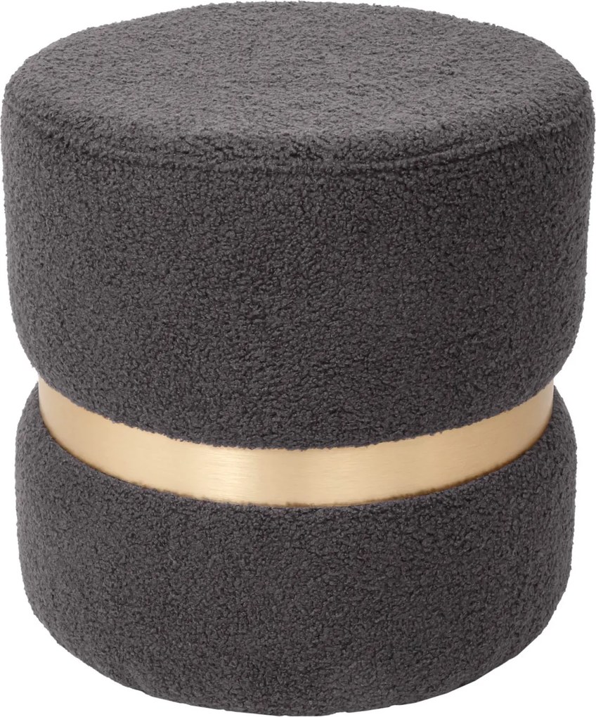 Ring puff - arany gyűrű - T03 szürke szövet R