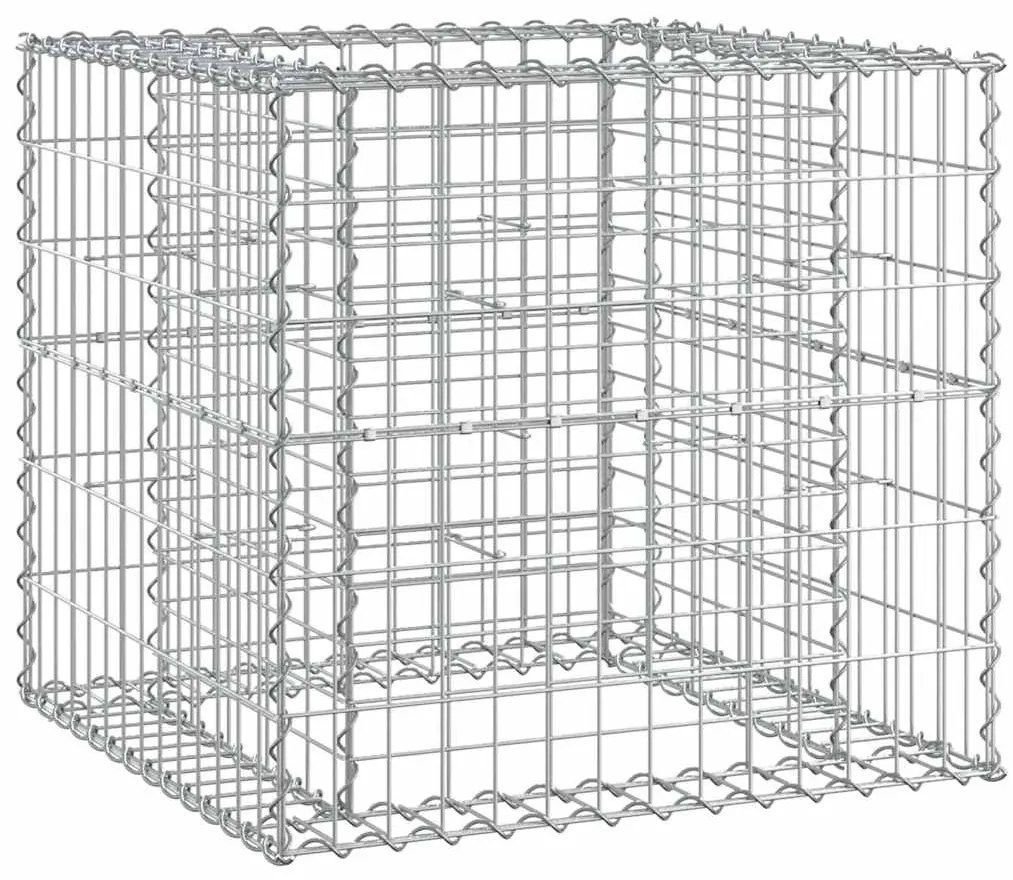 tömör duglászfenyő kerti pad gabion kosárral