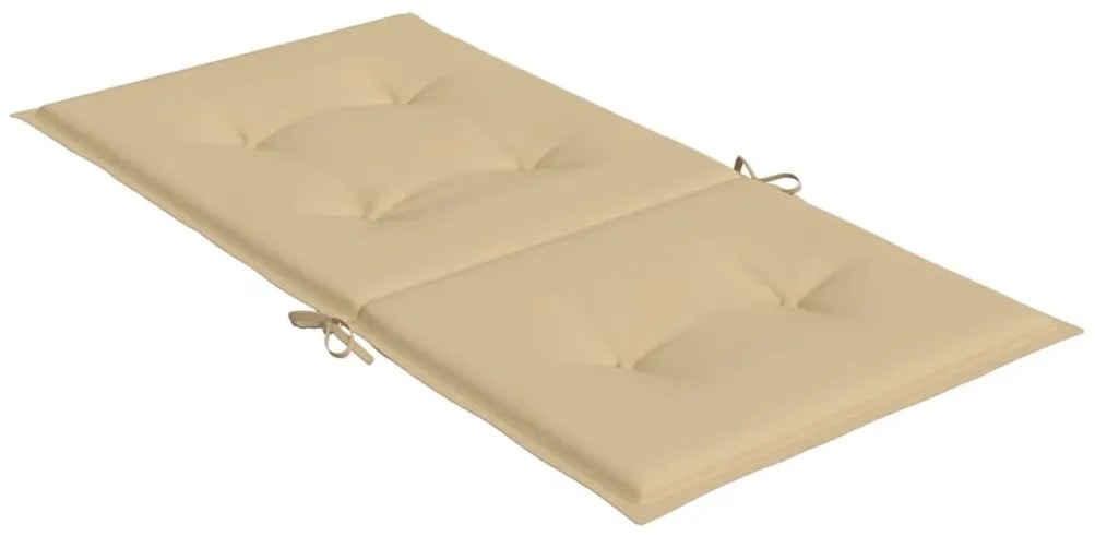 6db melange bézs szövet alacsony háttámlás székpárna 100x50x4cm