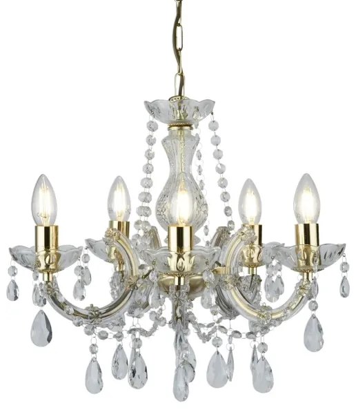 Searchlight 699-5 - Csillár láncon MARIE 5xE14/40W/230V