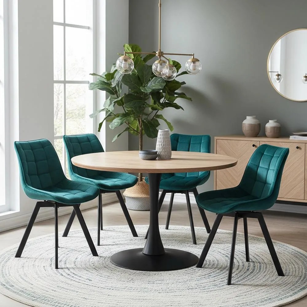 AVENBERG NOLA Étkezőszék szett - 4 db, kék