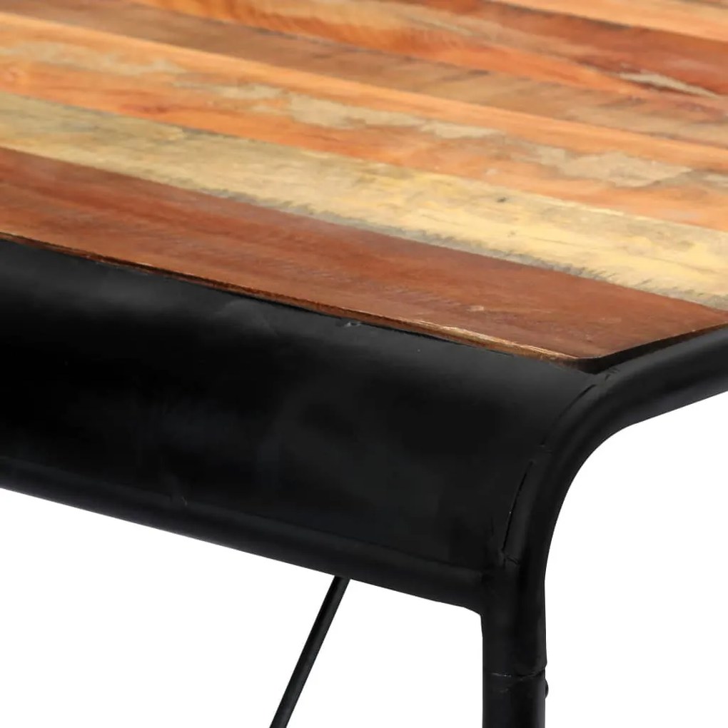 Tömör újrahasznosított fa étkezőasztal 180 x 90 x 76 cm