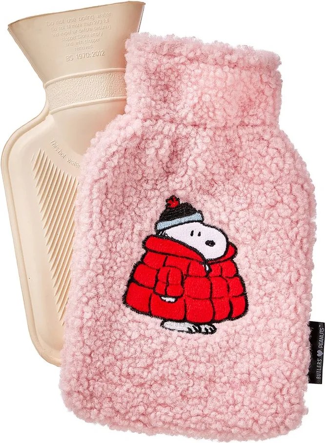 PEANUTS melegvizes párna 22cm , Snoopy kabátban