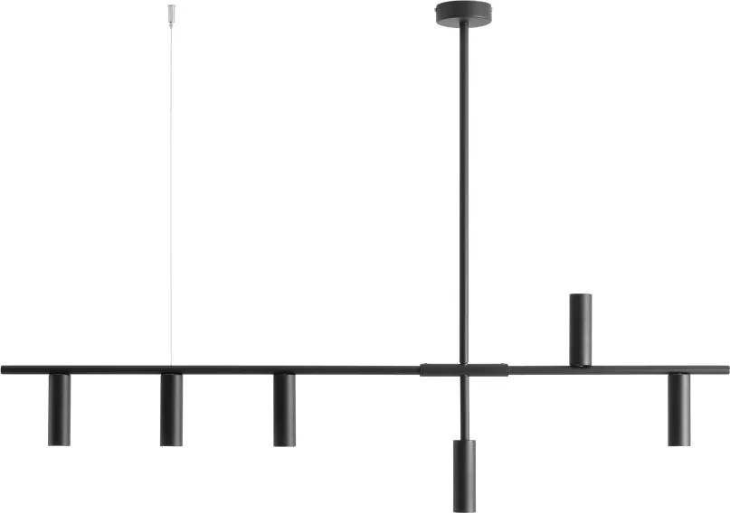 ALDEX 1104K1 TREVEO Többágú Függesztett Lámpa Fekete GU10 mini IP20