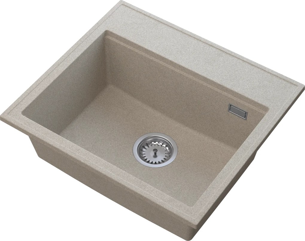 Gamma Modern 5055, 1 rekeszes gránit mosogató 560x500x210 mm, bézs, GMA-ZM-55-B