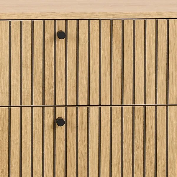 OLIVIA fiókos komód, tölgy