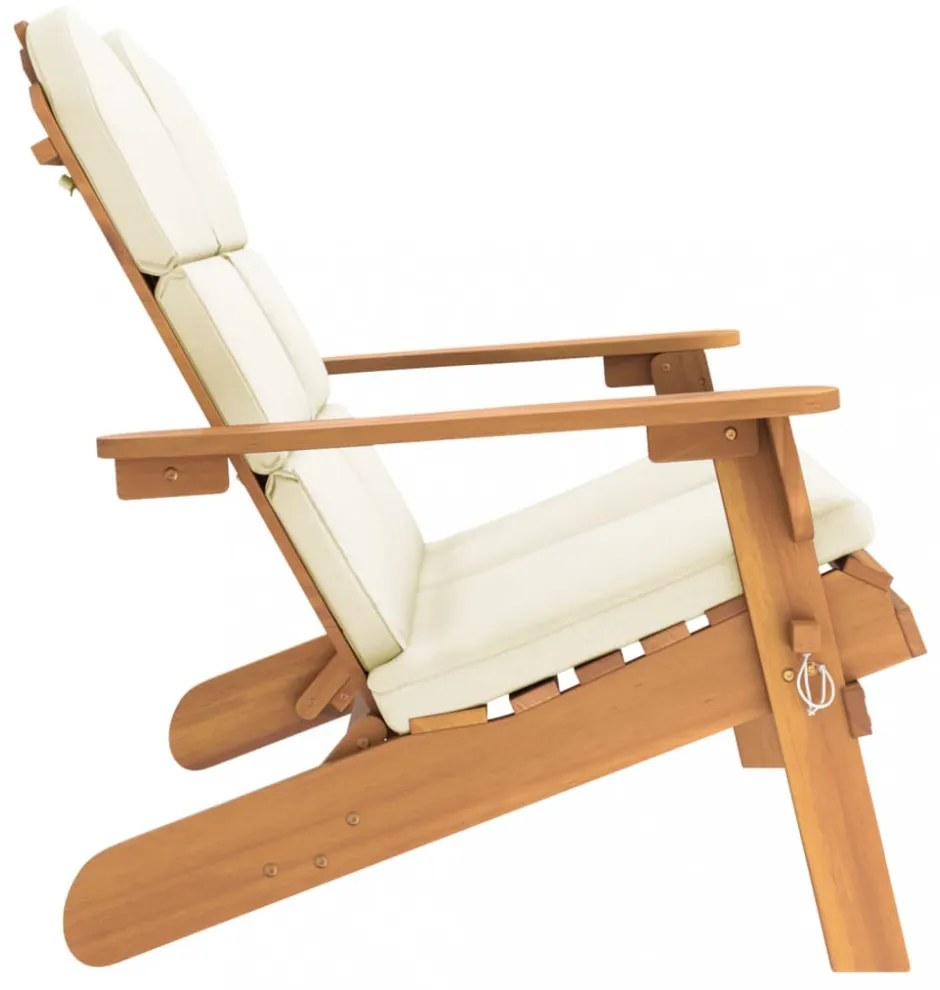 tömör akácfa Adirondack kerti pad párnával