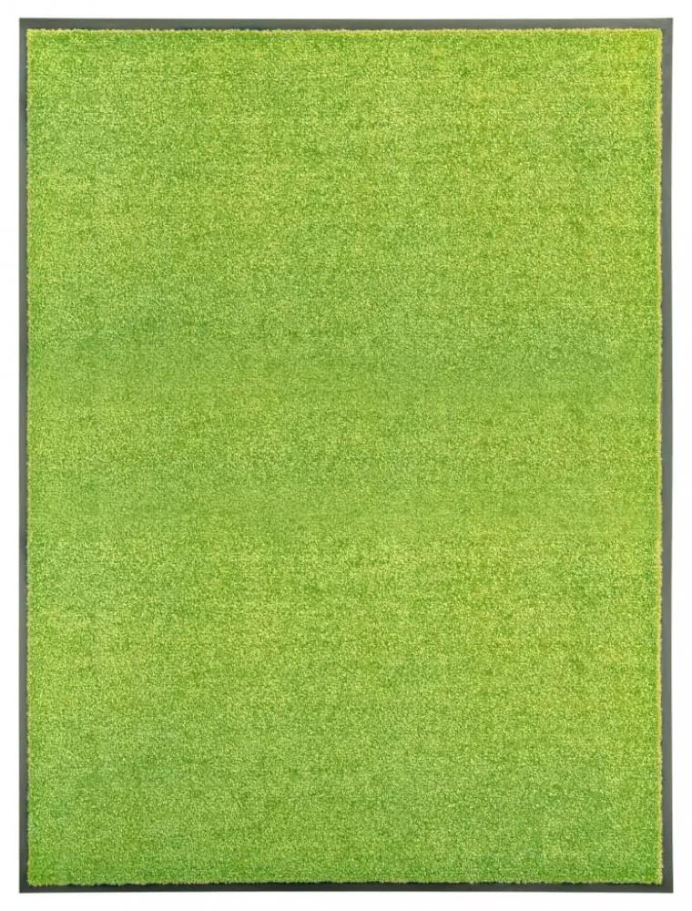 Zöld kimosható lábtörlő 90 x 120 cm