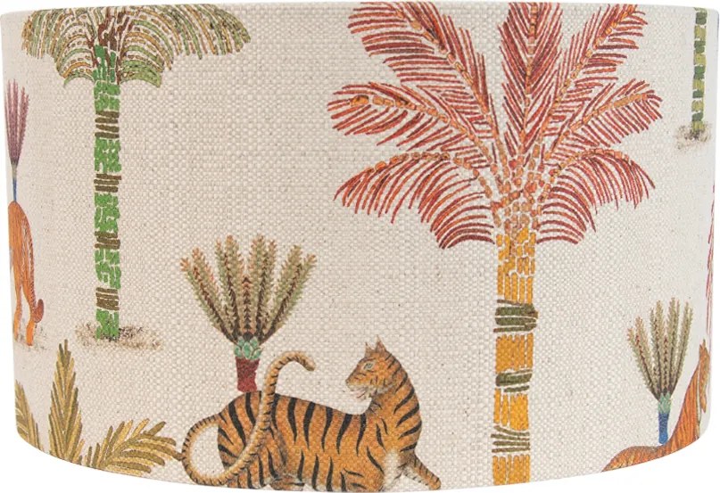 Szövet lámpaernyő többszínű állatmintával 35/35/20